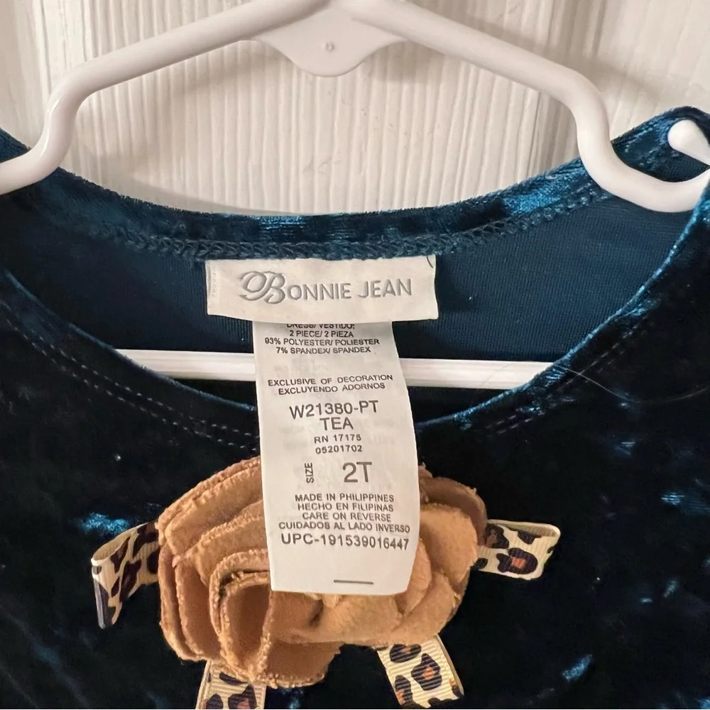 Bonnie Jean | Teal Shirt Dress